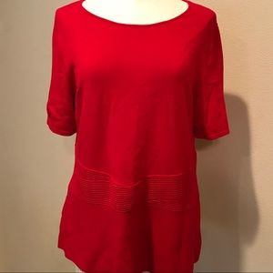 Talbots short sleeved red shirt size 1X